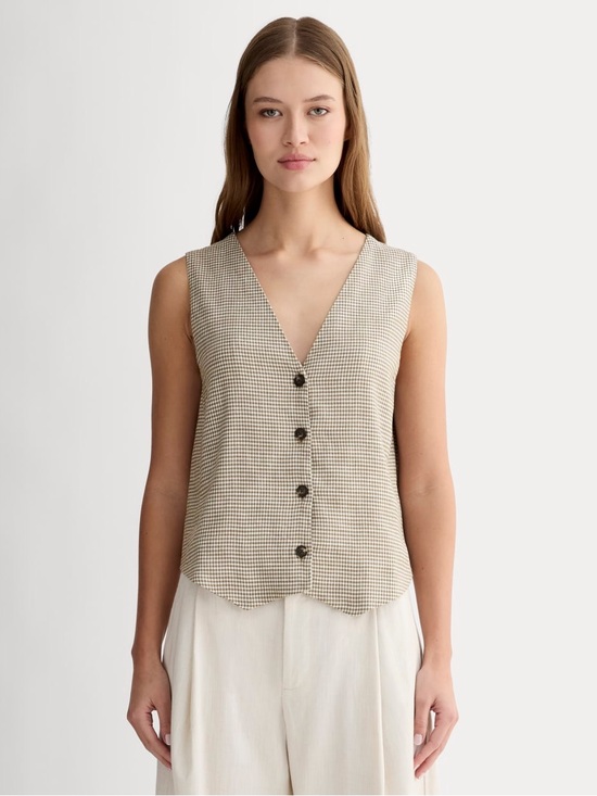 Everlane Tops - Everlane the Vest in Stretch Linen NWOT